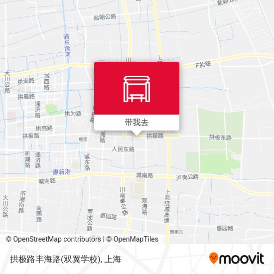 拱极路丰海路(双翼学校)地图