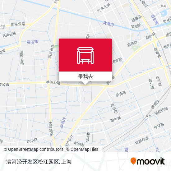 漕河泾开发区松江园区地图