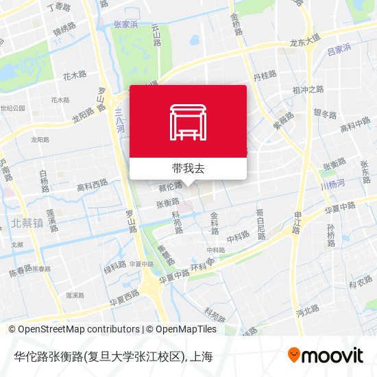 华佗路张衡路(复旦大学张江校区)地图
