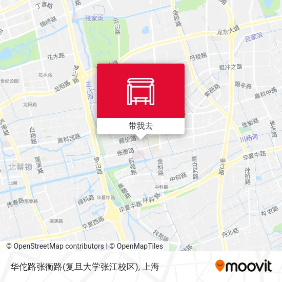 华佗路张衡路(复旦大学张江校区)地图