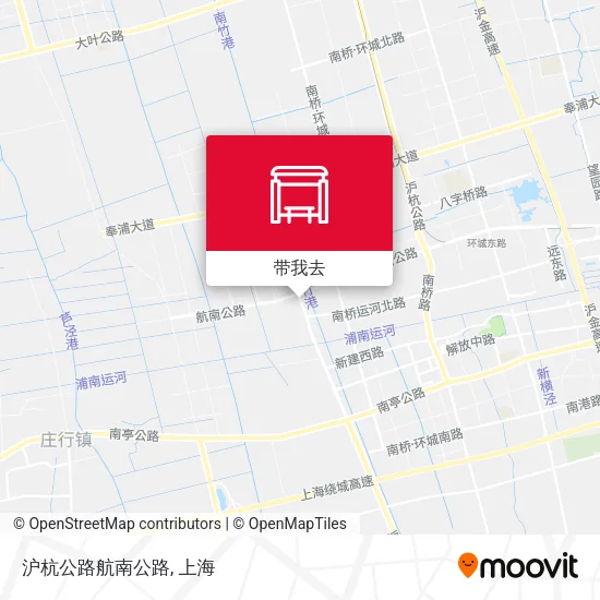 沪杭公路航南公路地图