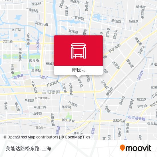 美能达路松东路地图