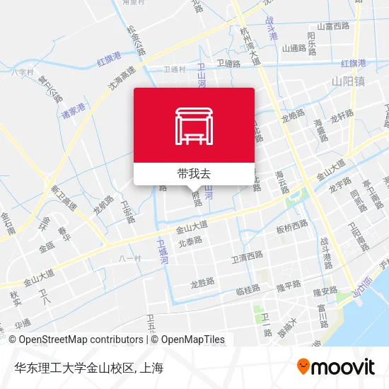 华东理工大学金山校区地图