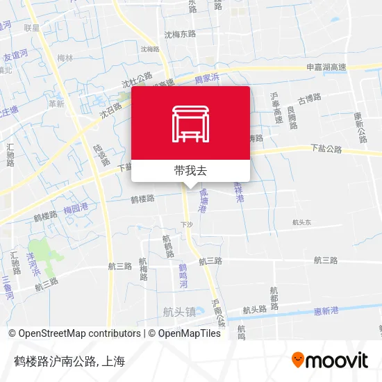 鹤楼路沪南公路地图