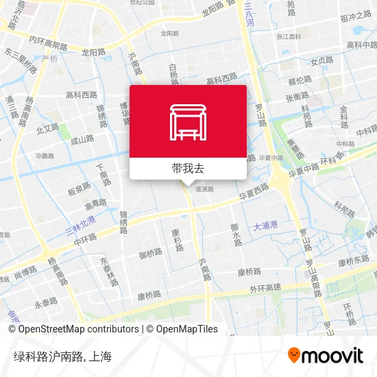 绿科路沪南路地图