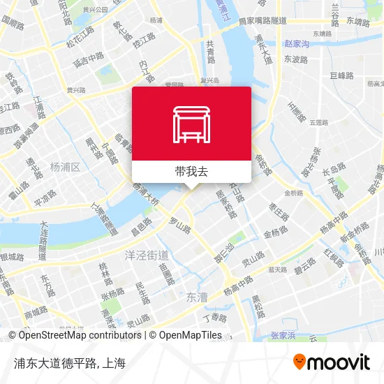 浦东大道德平路地图