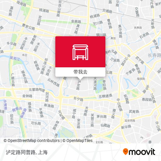 泸定路同普路地图