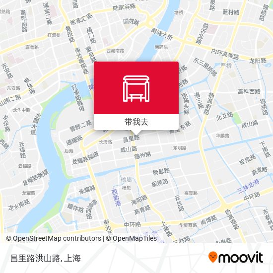昌里路洪山路地图