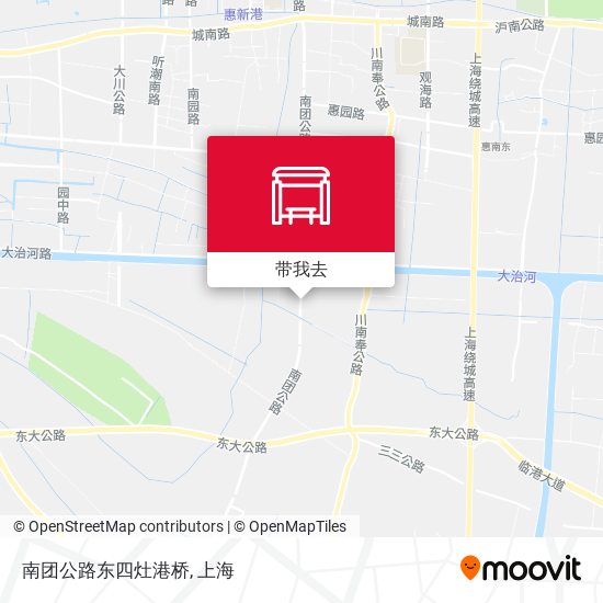 南团公路东四灶港桥地图