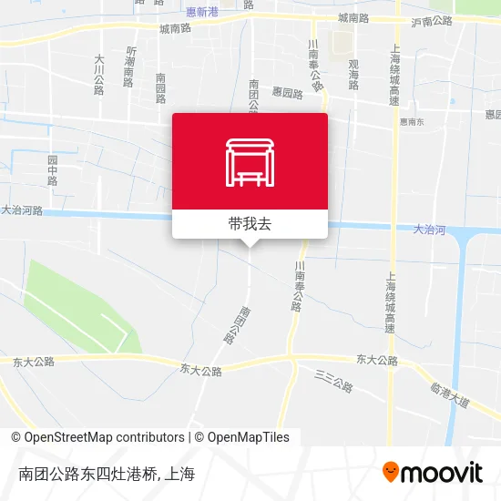 南团公路东四灶港桥地图