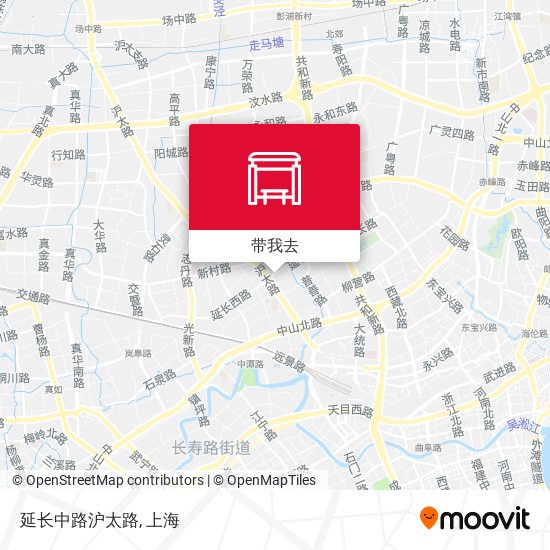 延长中路沪太路地图