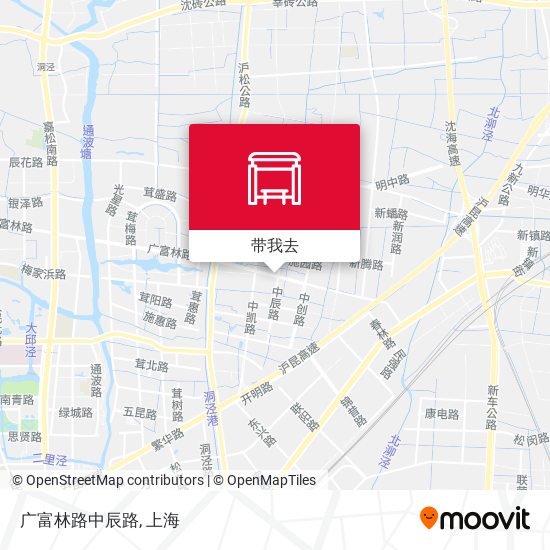 广富林路中辰路地图