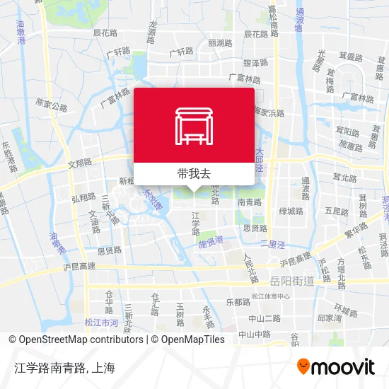 江学路南青路地图