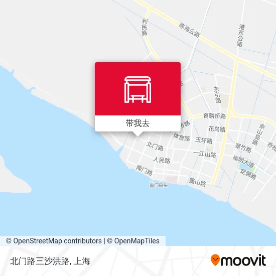 北门路三沙洪路地图