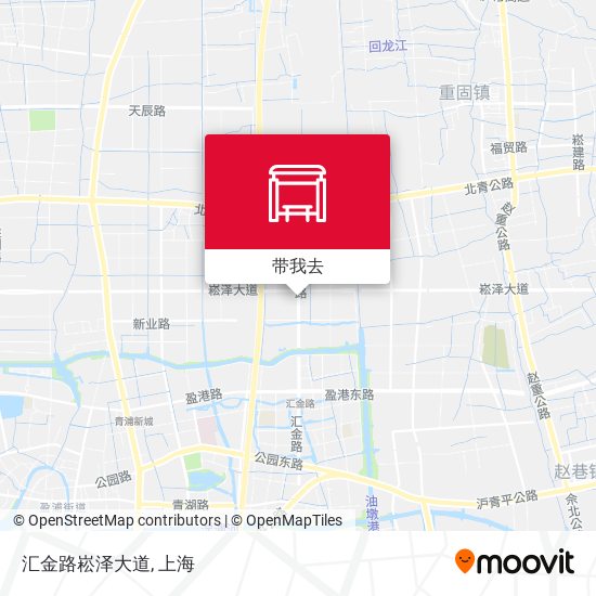 汇金路崧泽大道地图