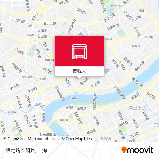 保定路长阳路地图