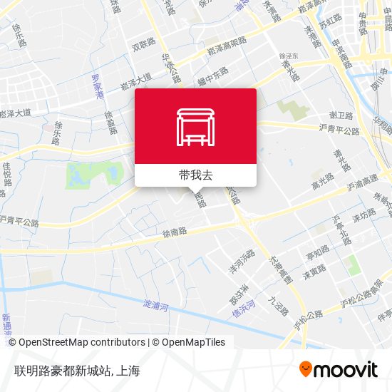 联明路豪都新城站地图