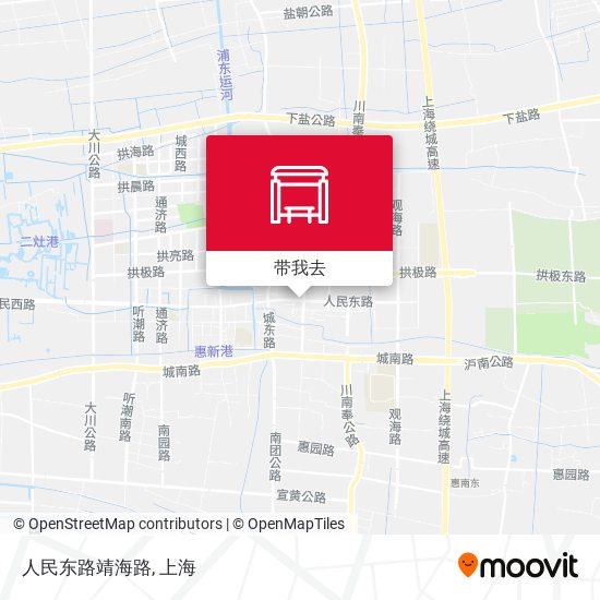 人民东路靖海路地图