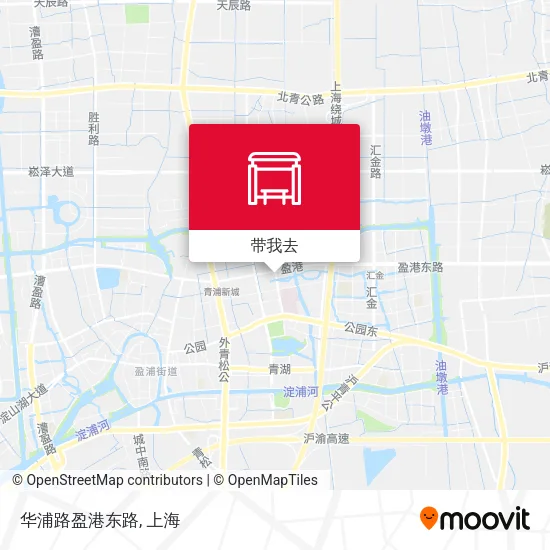 华浦路盈港东路地图