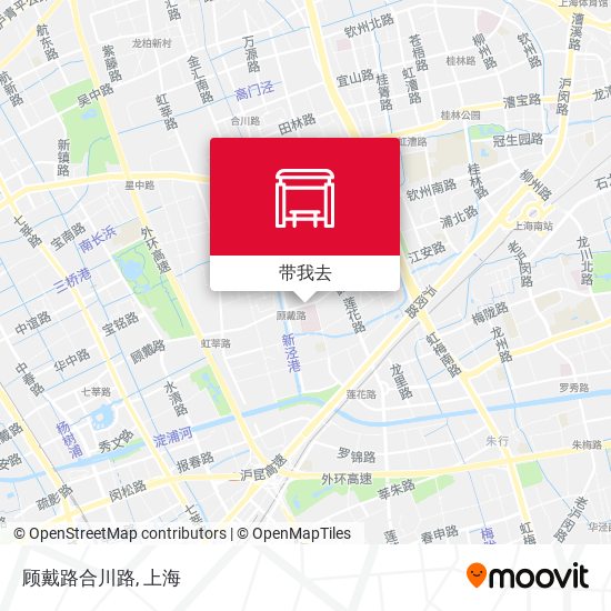 顾戴路合川路地图
