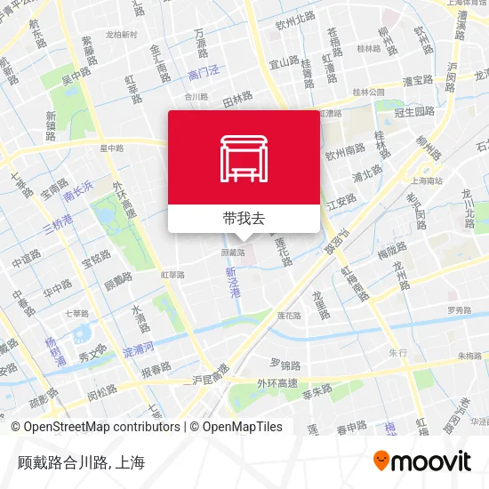 顾戴路合川路地图