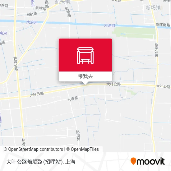 大叶公路航塘路(招呼站)地图