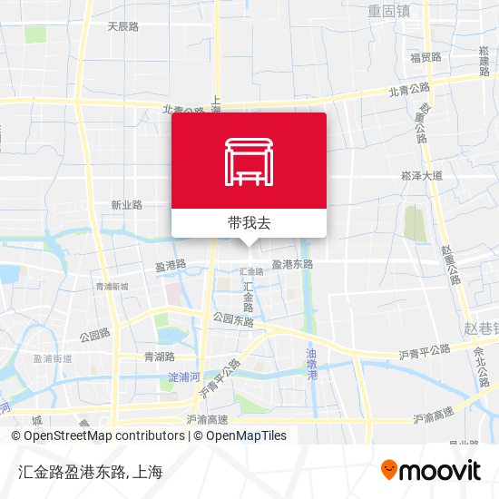 汇金路盈港东路地图