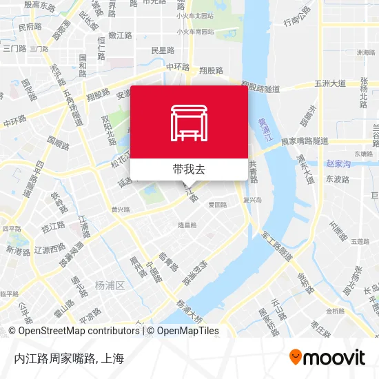 内江路周家嘴路地图