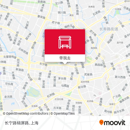 长宁路锦屏路地图