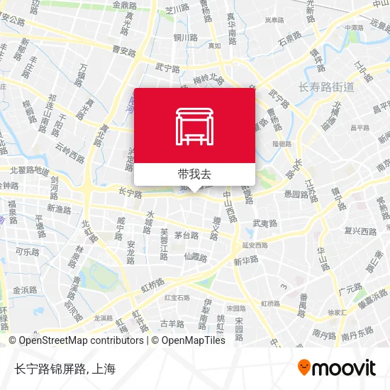 长宁路锦屏路地图