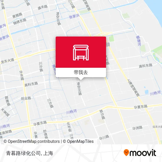 青暮路绿化公司地图