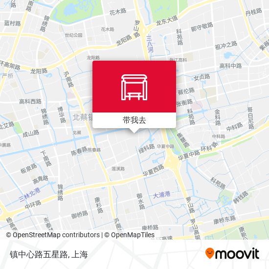 镇中心路五星路地图