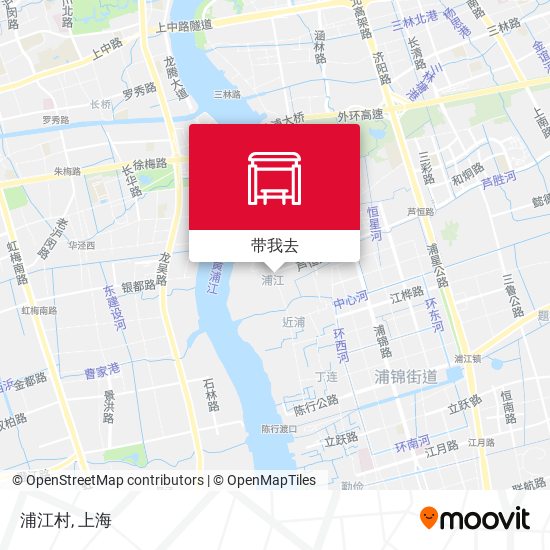 浦江村地图