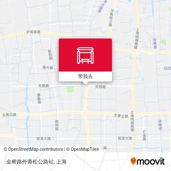 金桥路外青松公路站地图
