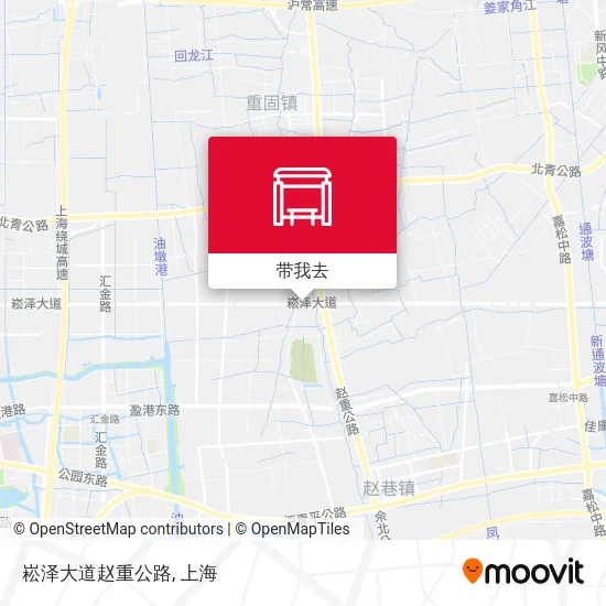 崧泽大道赵重公路地图