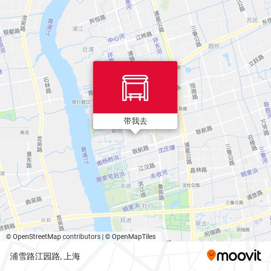 浦雪路江园路地图