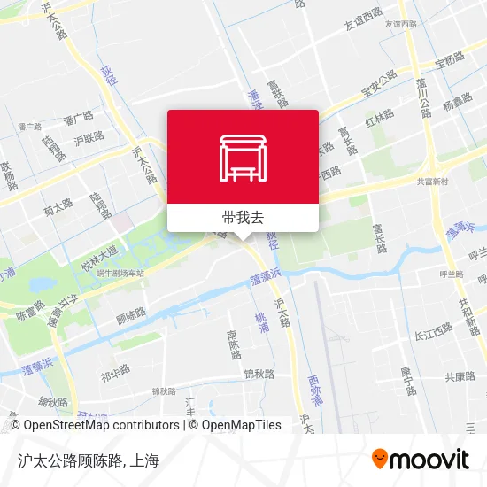 沪太公路顾陈路地图