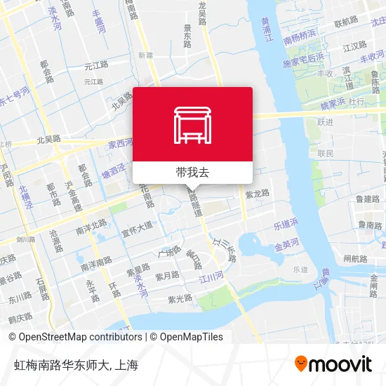 虹梅南路华东师大地图