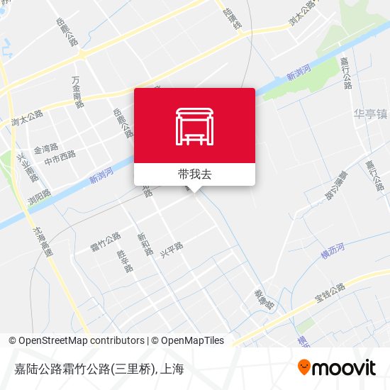嘉陆公路霜竹公路(三里桥)地图