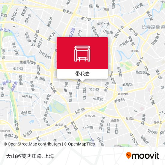 天山路芙蓉江路地图