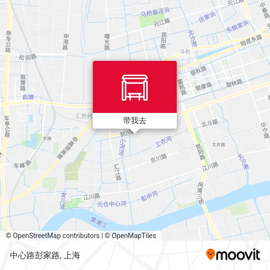 中心路彭家路地图