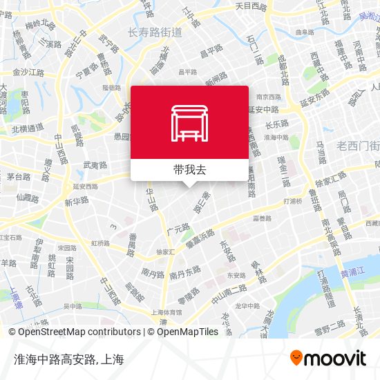 淮海中路高安路地图