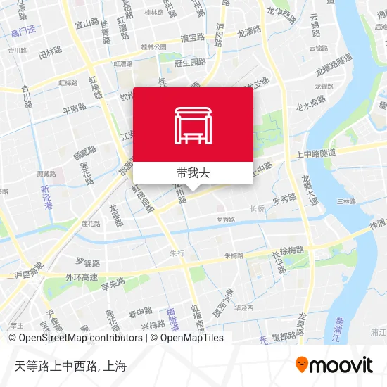 天等路上中西路地图