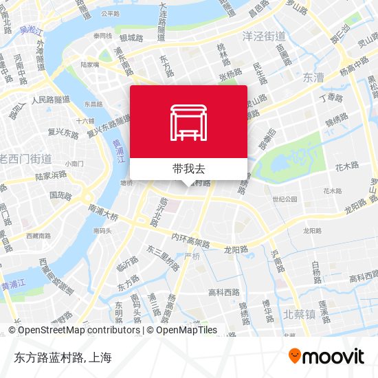 东方路蓝村路地图