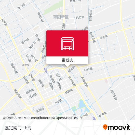 嘉定南门地图