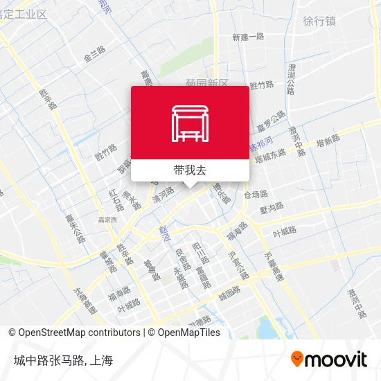 城中路张马路地图