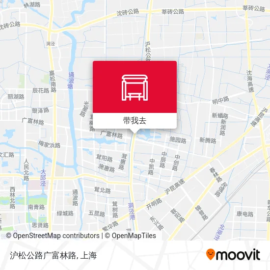 沪松公路广富林路地图