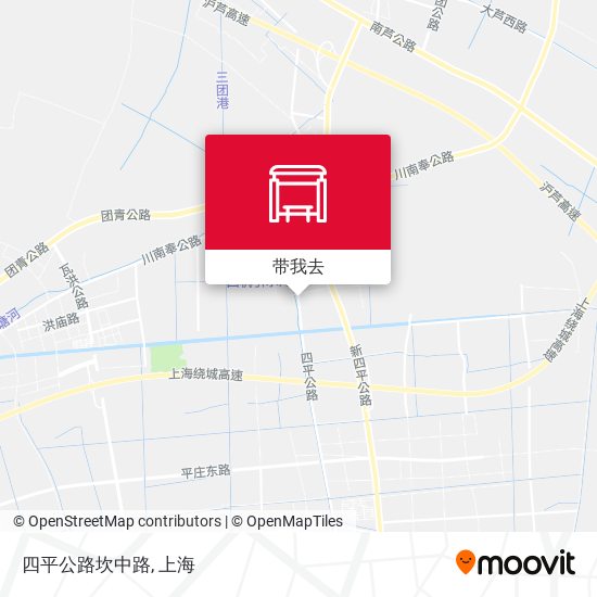 四平公路坎中路地图