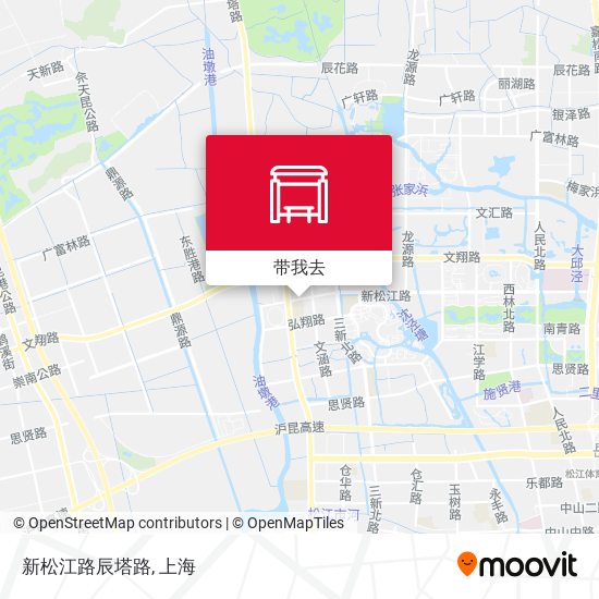 新松江路辰塔路地图