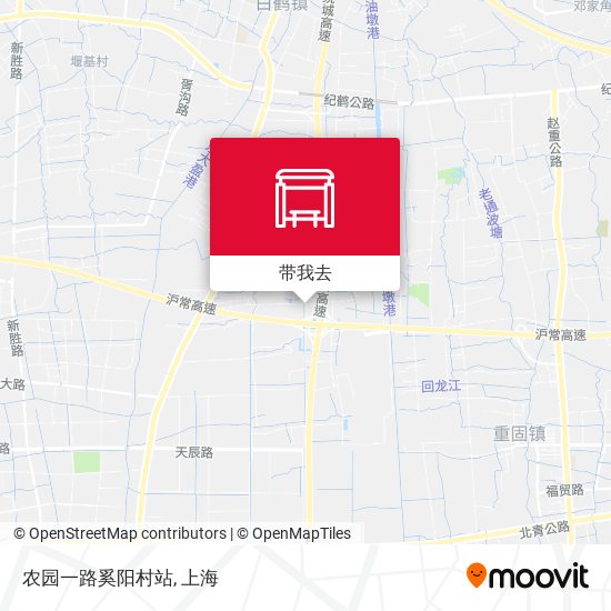 农园一路奚阳村站地图